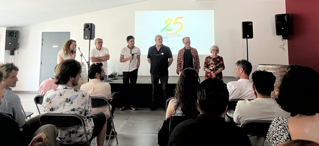 25 ans izuba discours avec les 4 fondateurs + les co gérants Renaud et Eduardo _animé par nathalie